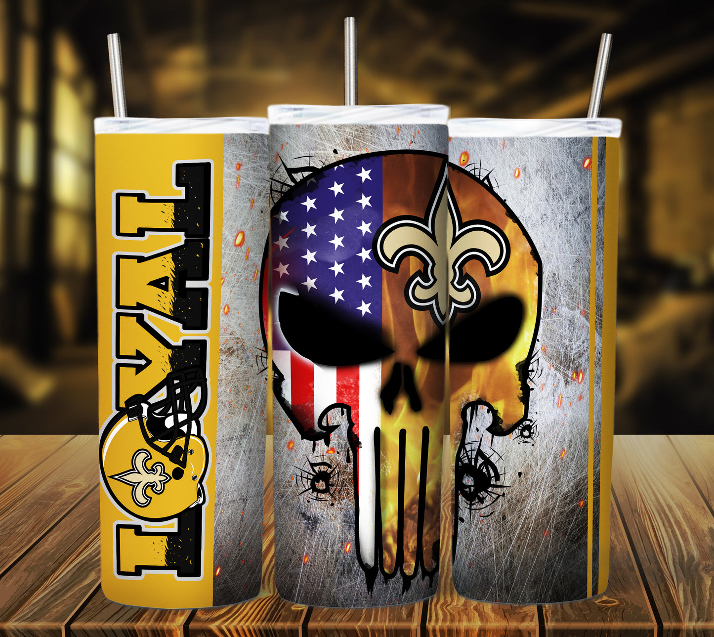 Football 20oz Sublimation Tumbler Image