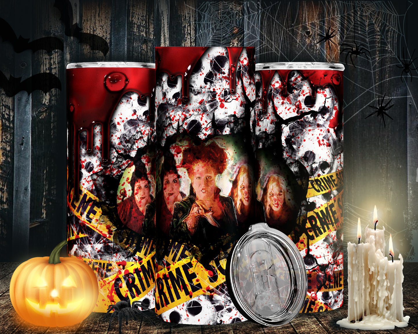 30 Horror Halloween Sublimation 20oz Images Bundle