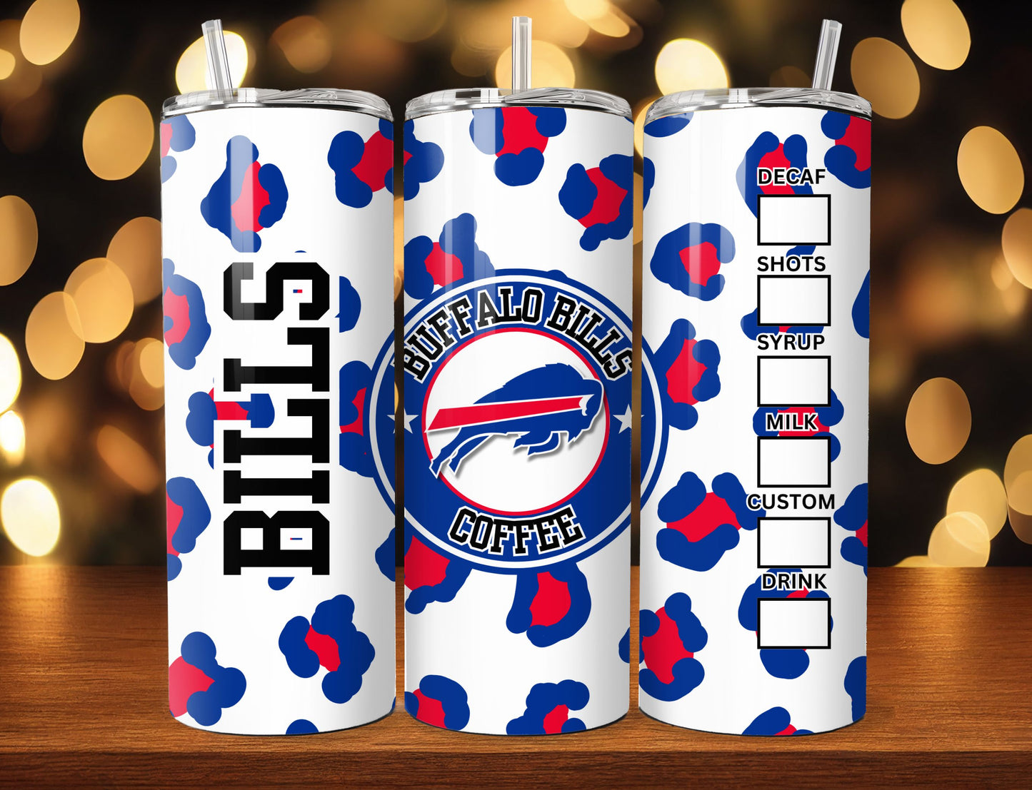 Football 20oz Sublimation Tumbler Image