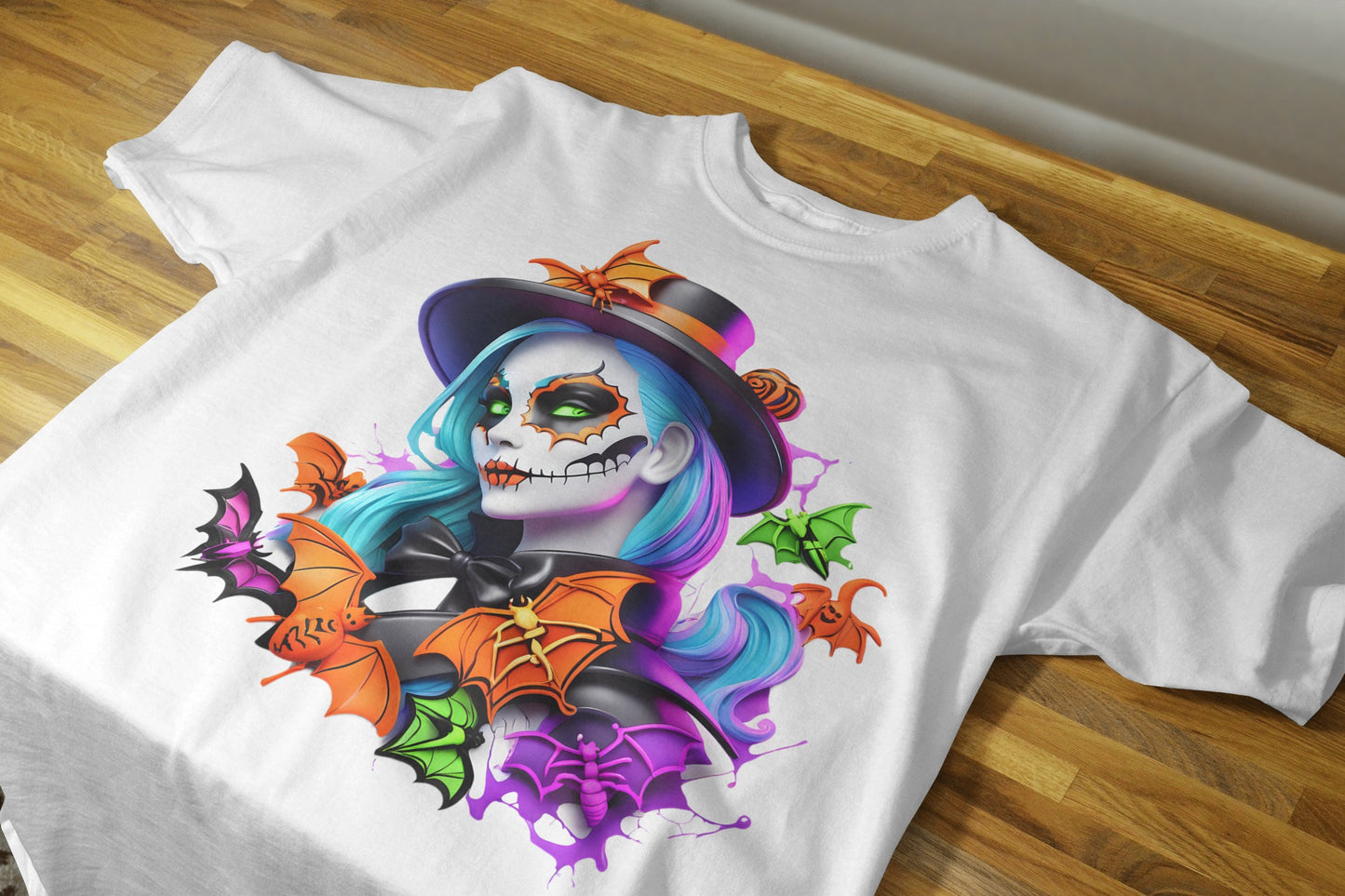 90+ Colorful Halloween Sublimation T-Shirt Images Bundle