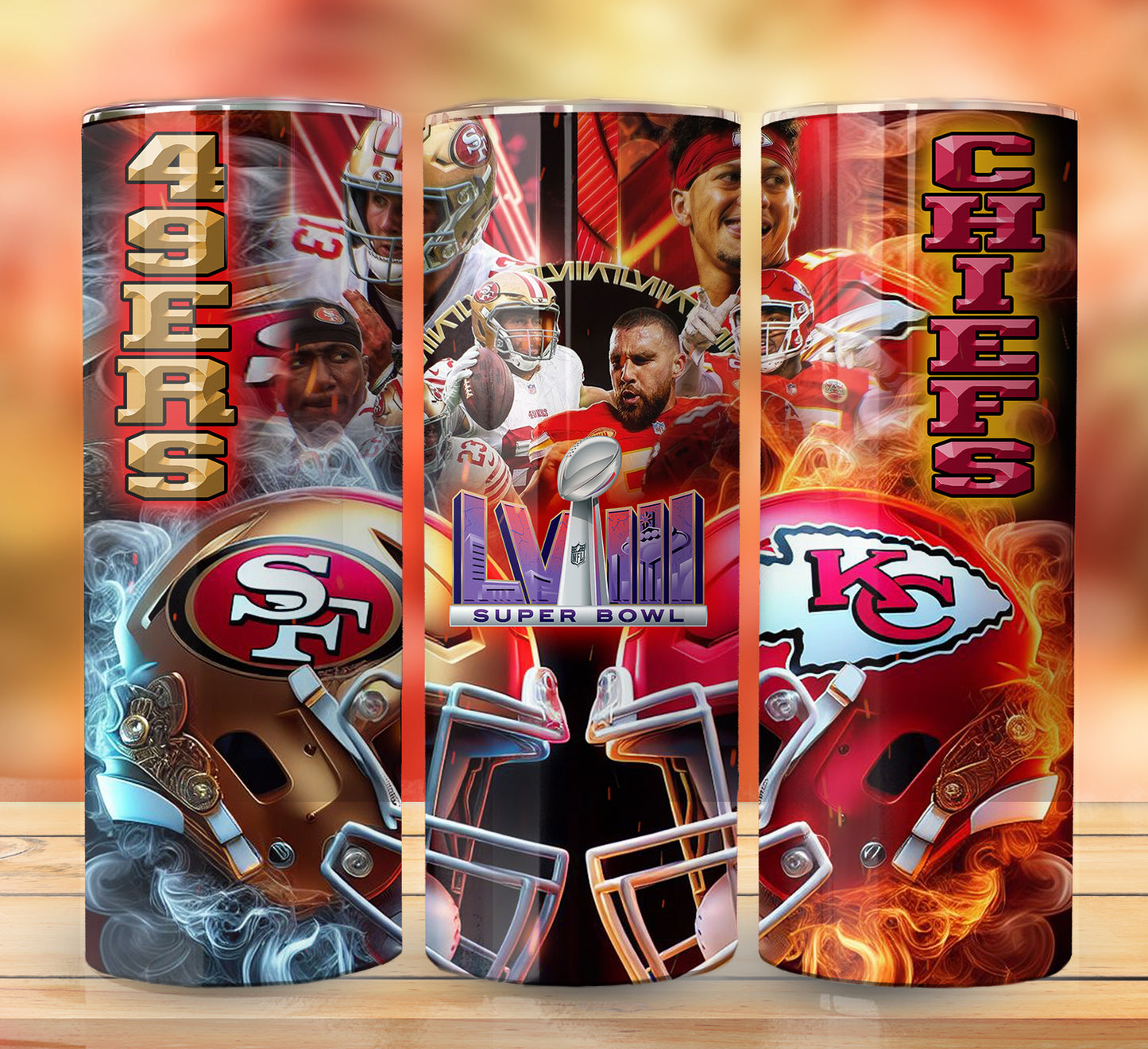 Football 20oz Sublimation Tumbler Images Bundle