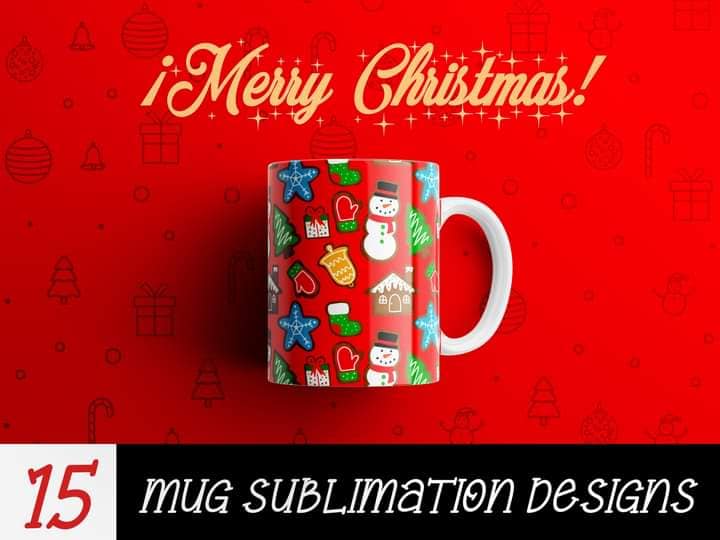 Christmas Sublimation 11/15oz Mug Images Bundle