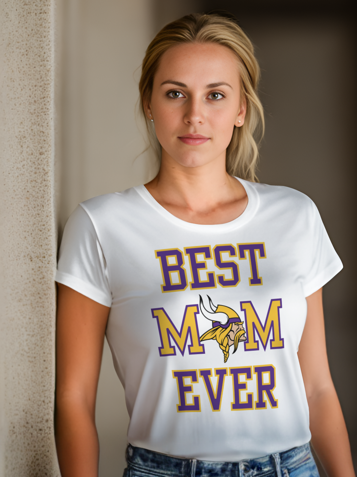 Mom Football Sublimation/DTF T-Shirt Images