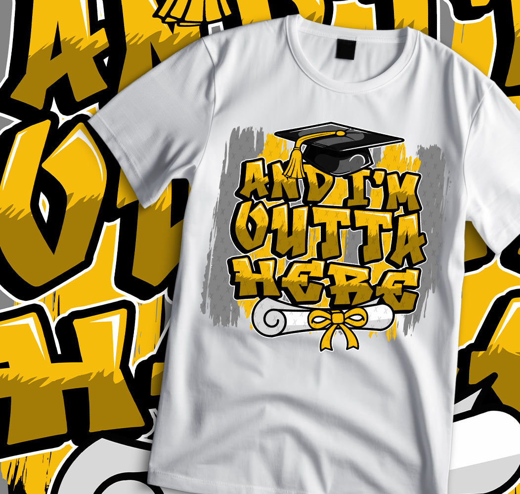 I'm Outta Here Sublimation/DTF T-shirt Images Bundle