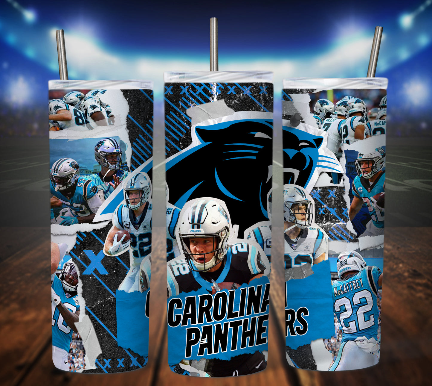 Football 20oz Sublimation Tumbler Image