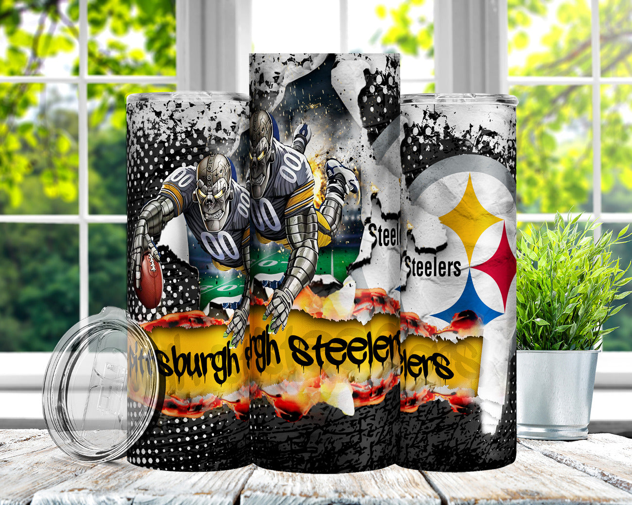 Football 20oz Sublimation Tumbler Image