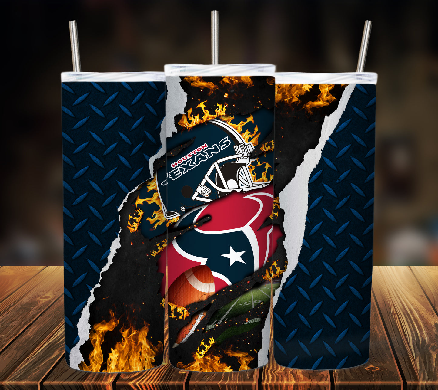 Football 20oz Sublimation Tumbler Image