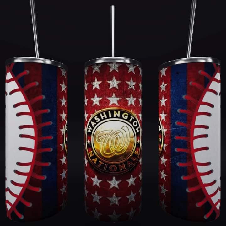 Baseball 20oz Sublimation Tumbler Image