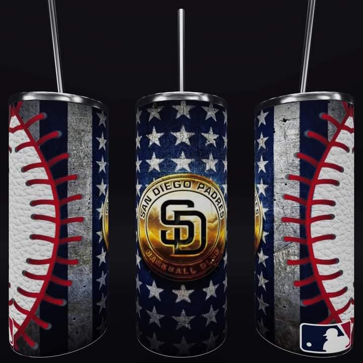 Baseball 20oz Sublimation Tumbler Image