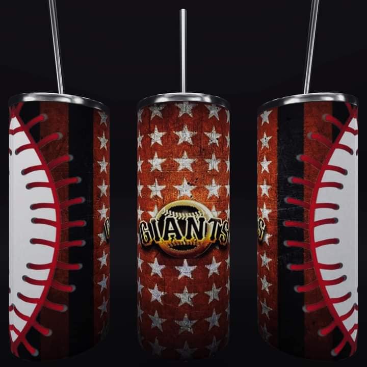 Baseball 20oz Sublimation Tumbler Image