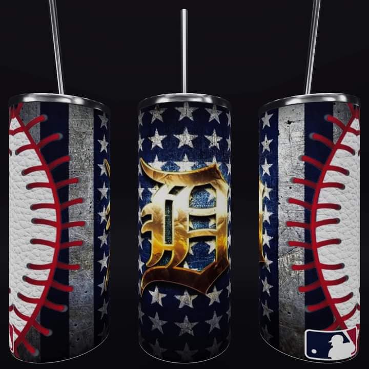 Baseball 20oz Sublimation Tumbler Image