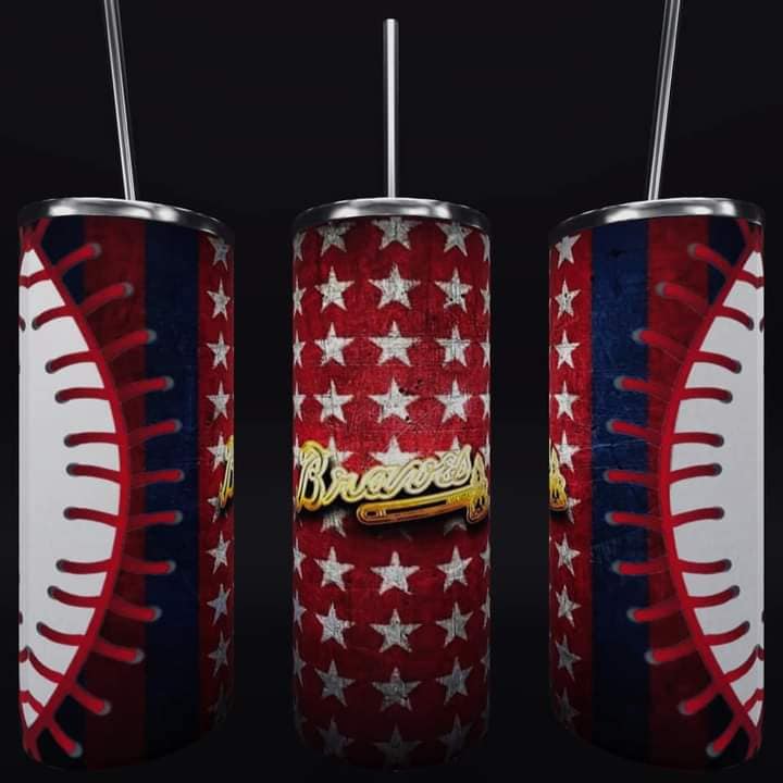 Baseball 20oz Sublimation Tumbler Image