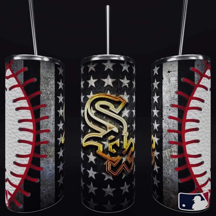 Baseball 20oz Sublimation Tumbler Image