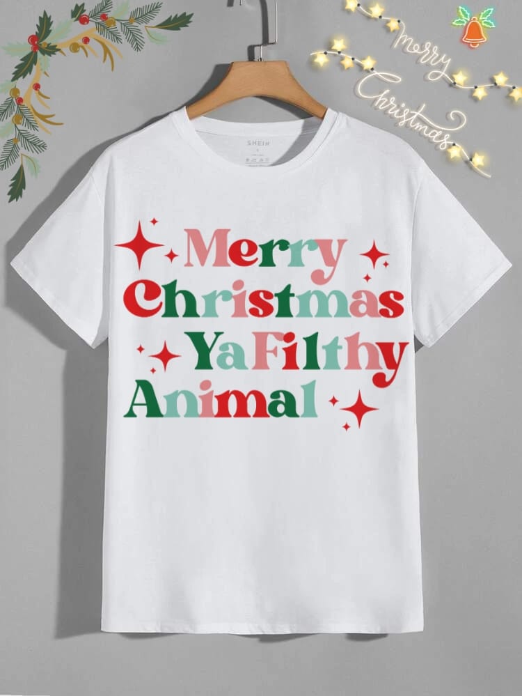 Cute Christmas Friends Sublimation/DTF T-Shirt Image Bundle