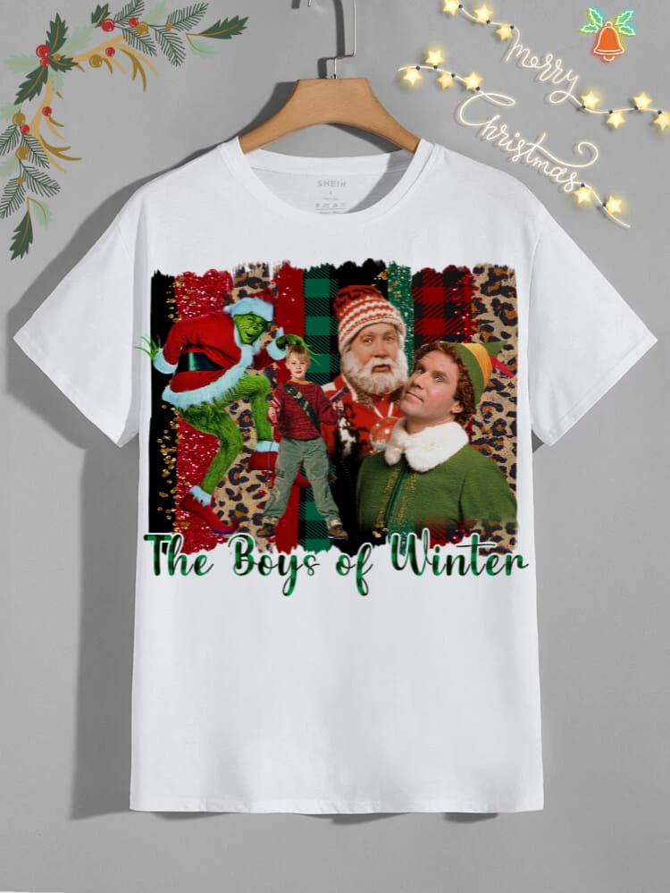 Cute Christmas Friends Sublimation/DTF T-Shirt Image Bundle