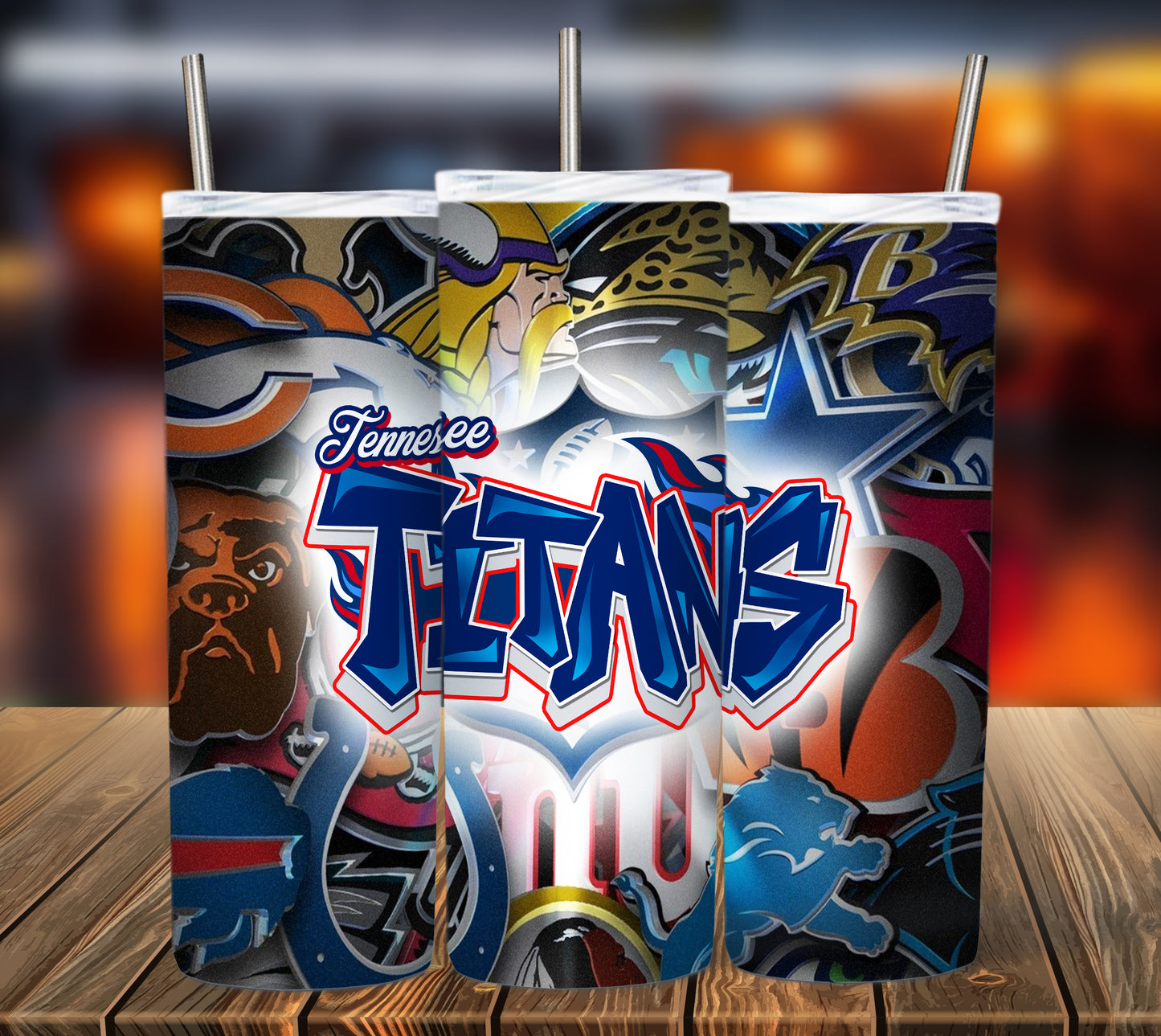 Football 20oz Sublimation Tumbler Image