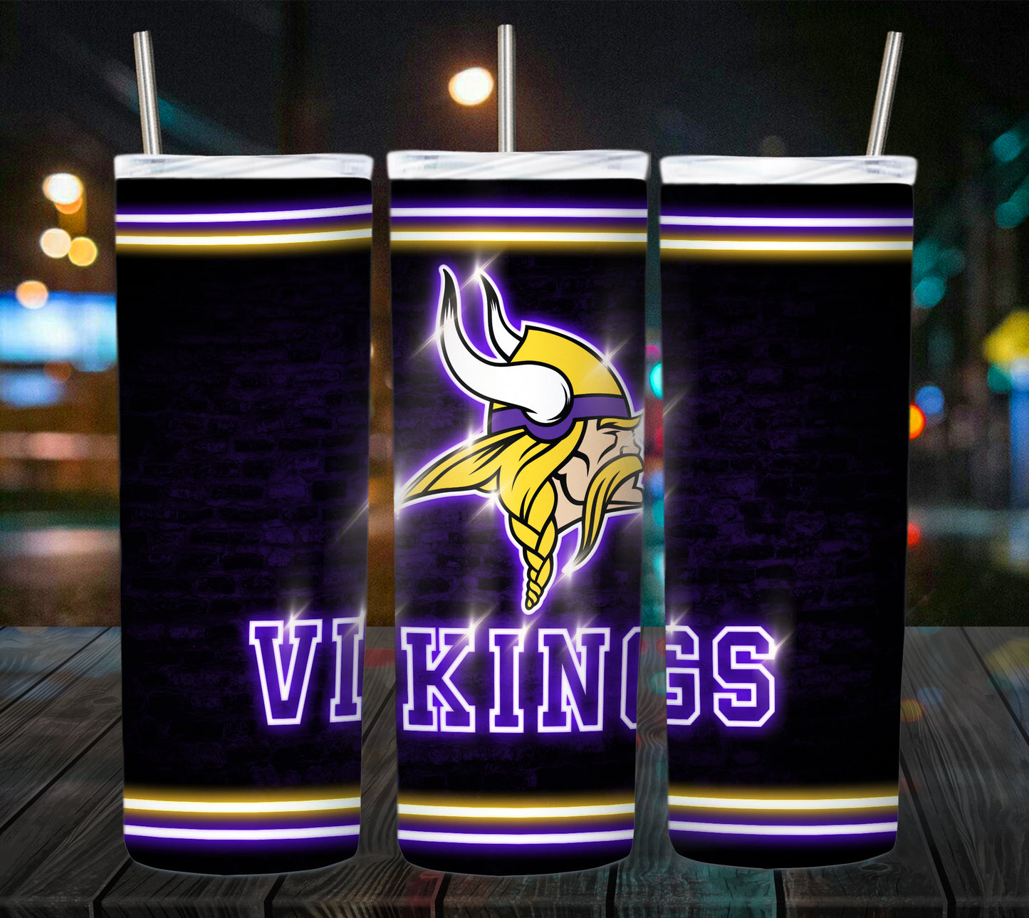 Football 20oz Sublimation Tumbler Image