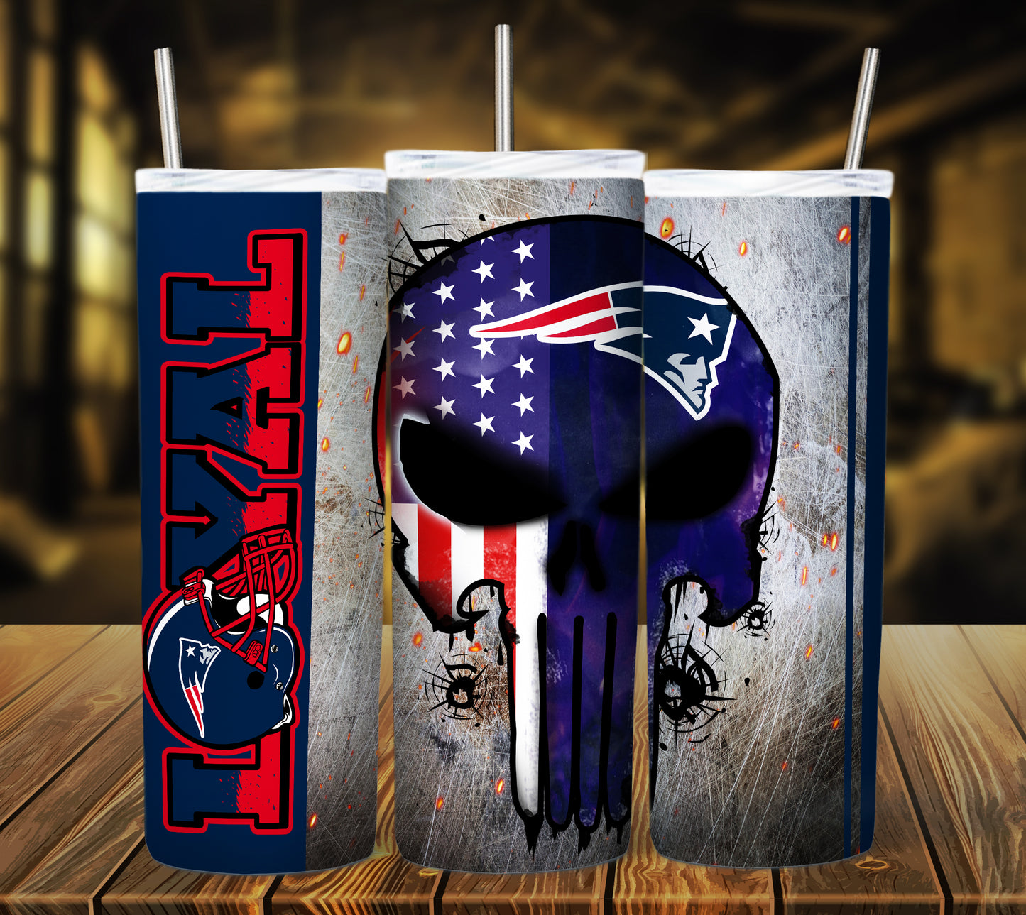 Football 20oz Sublimation Tumbler Image