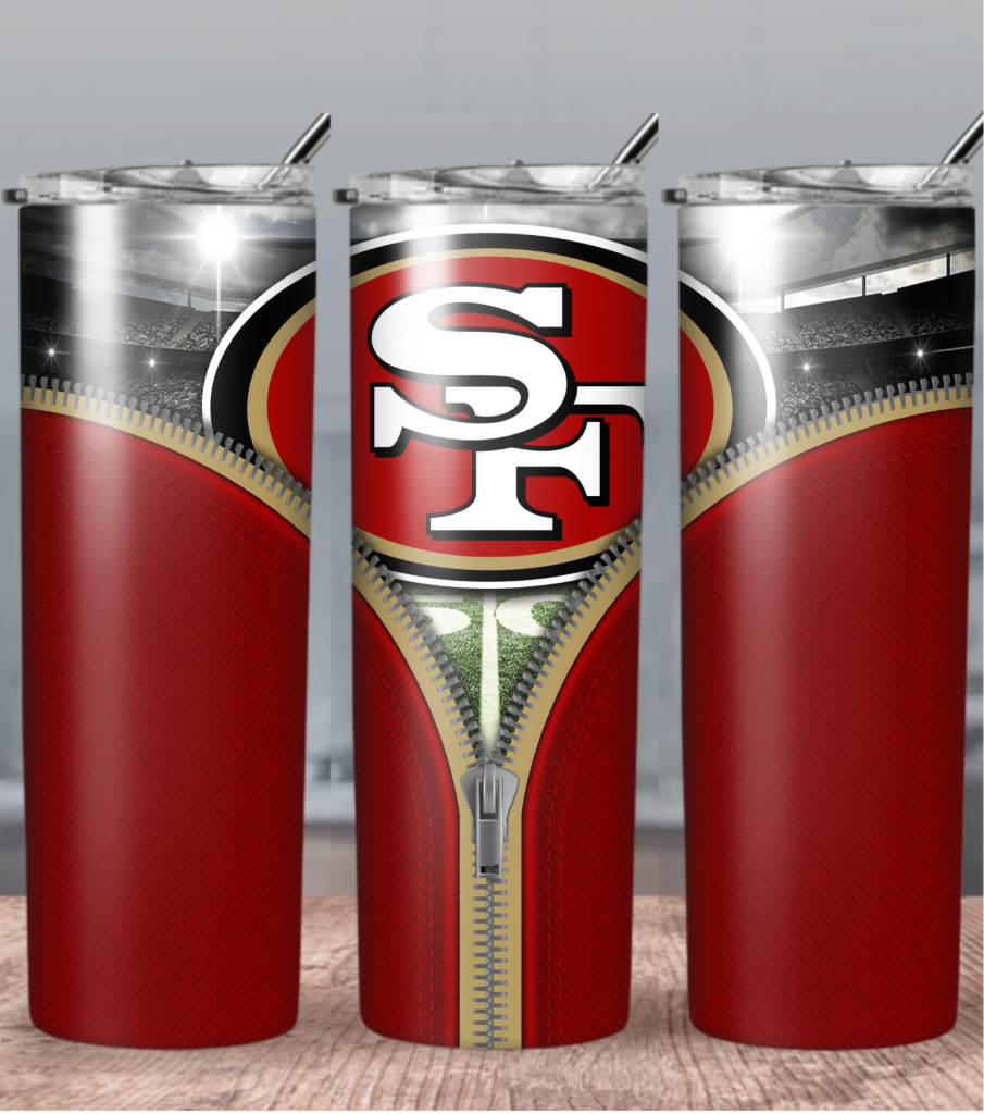 Football 20oz Sublimation Tumbler Image