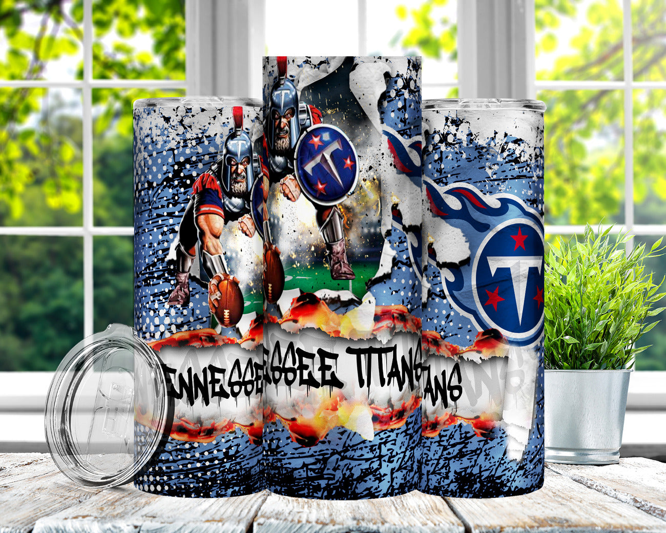 Football 20oz Sublimation Tumbler Image