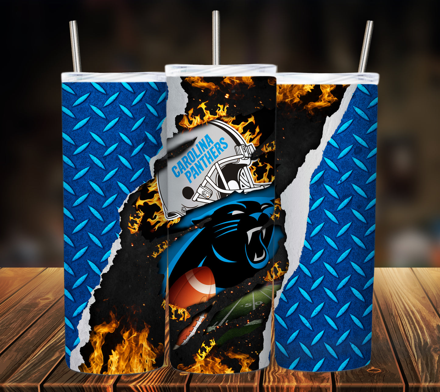 Football 20oz Sublimation Tumbler Image