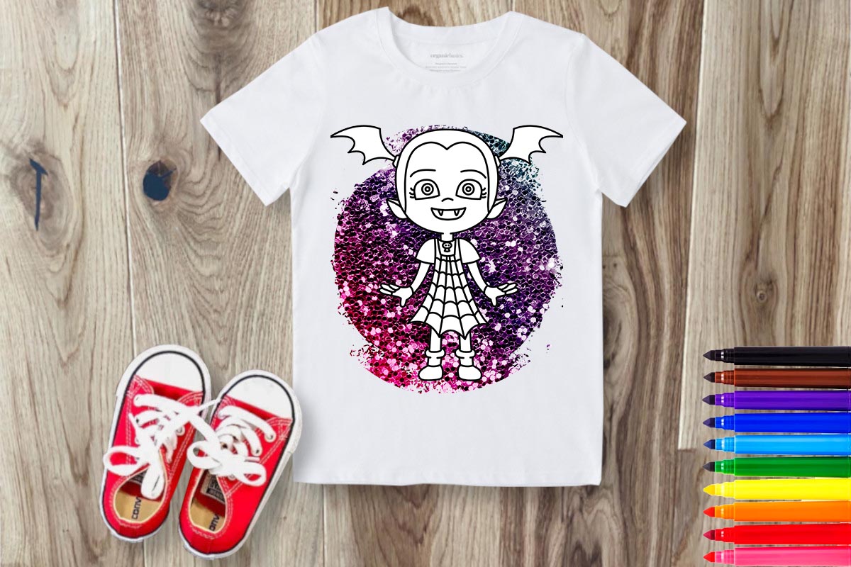 Coloring Cartoon Sublimation/DTF T-Shirt Images Bundle