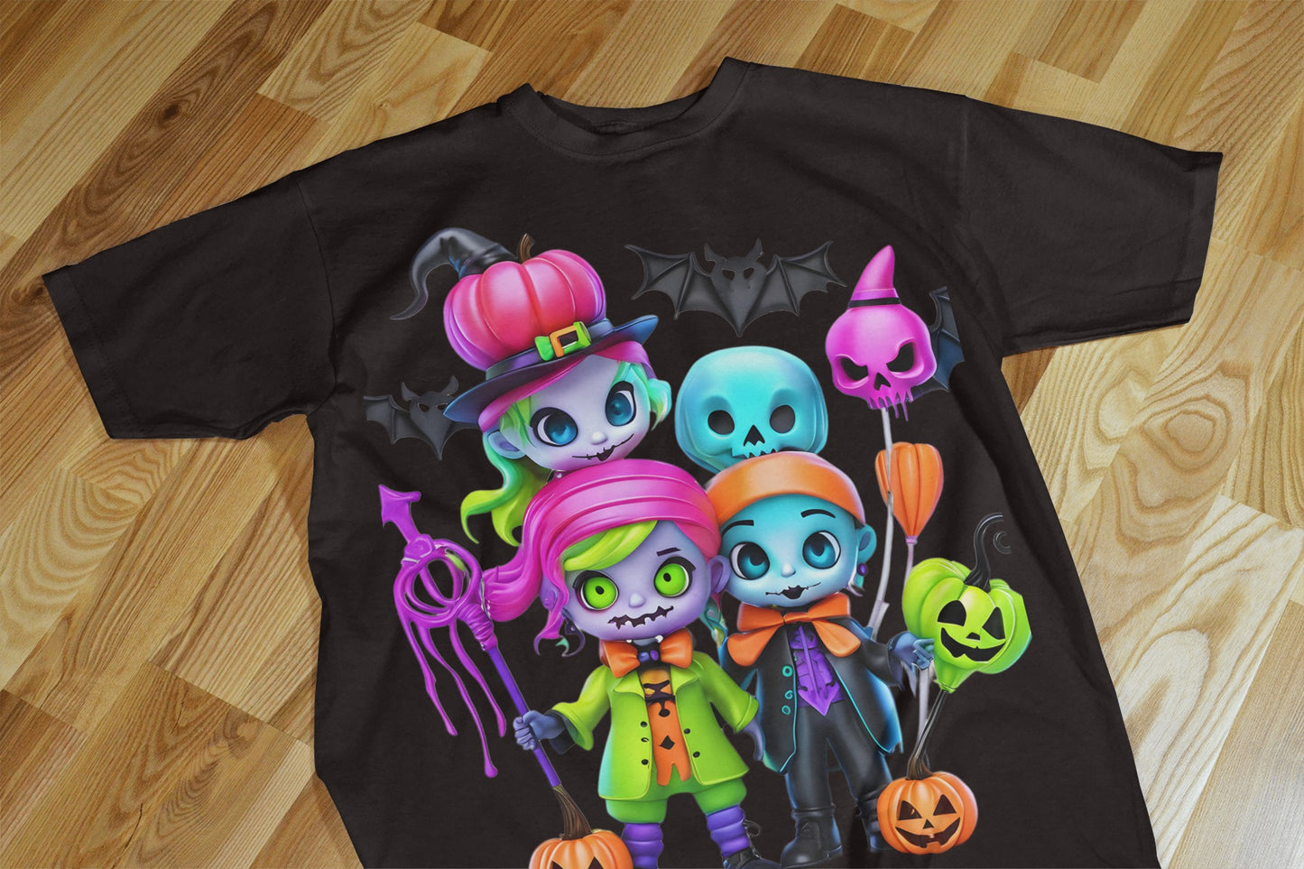 90+ Colorful Halloween Sublimation T-Shirt Images Bundle