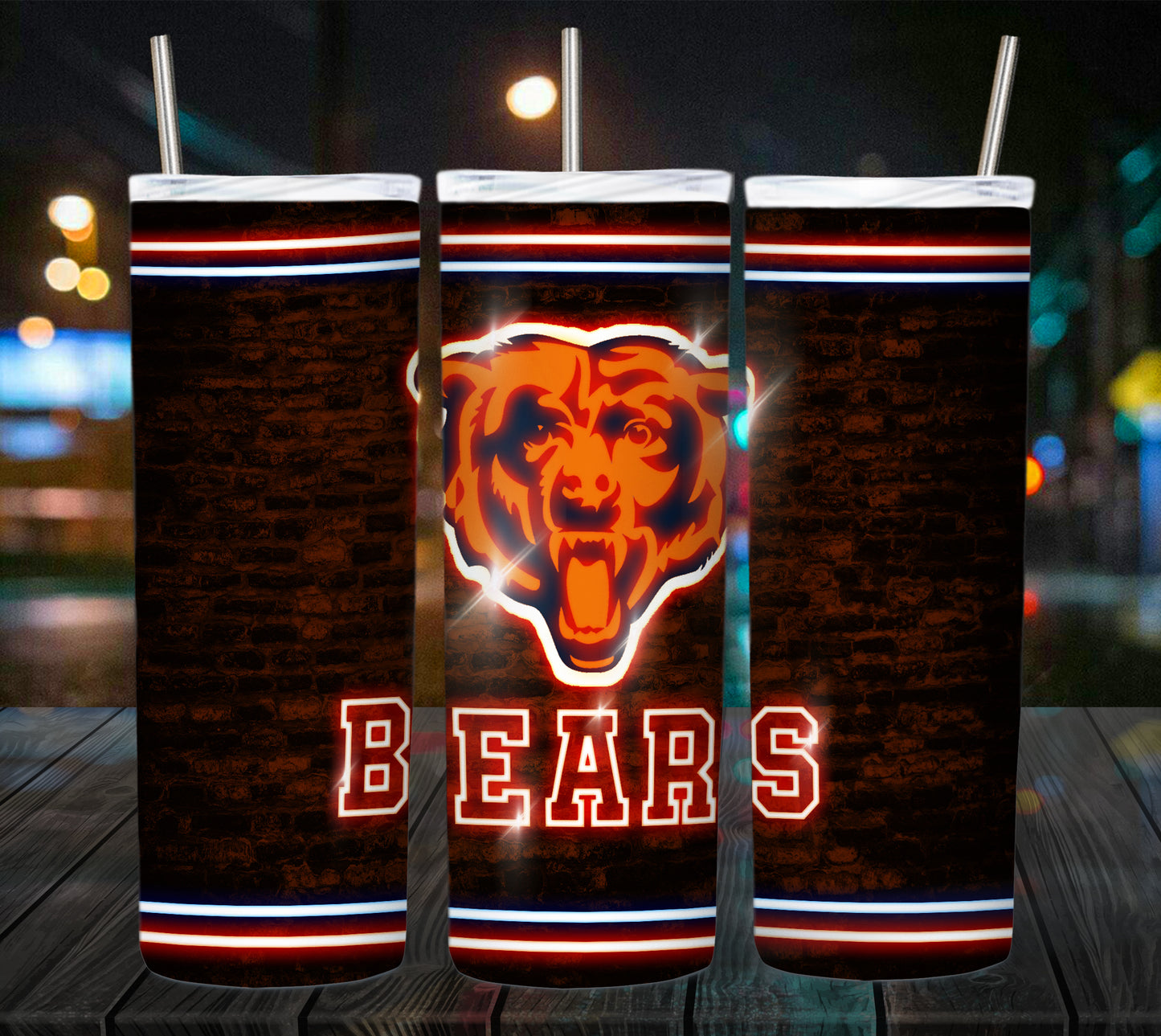 Football 20oz Sublimation Tumbler Image