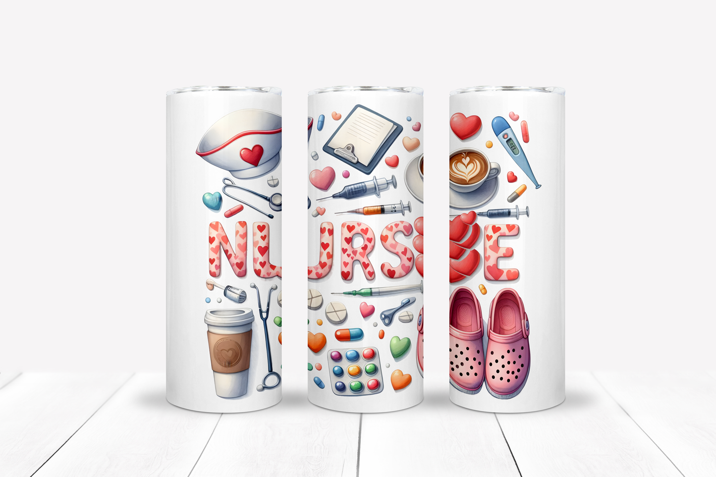 Nurse 20oz Sublimation Tumbler Bundle