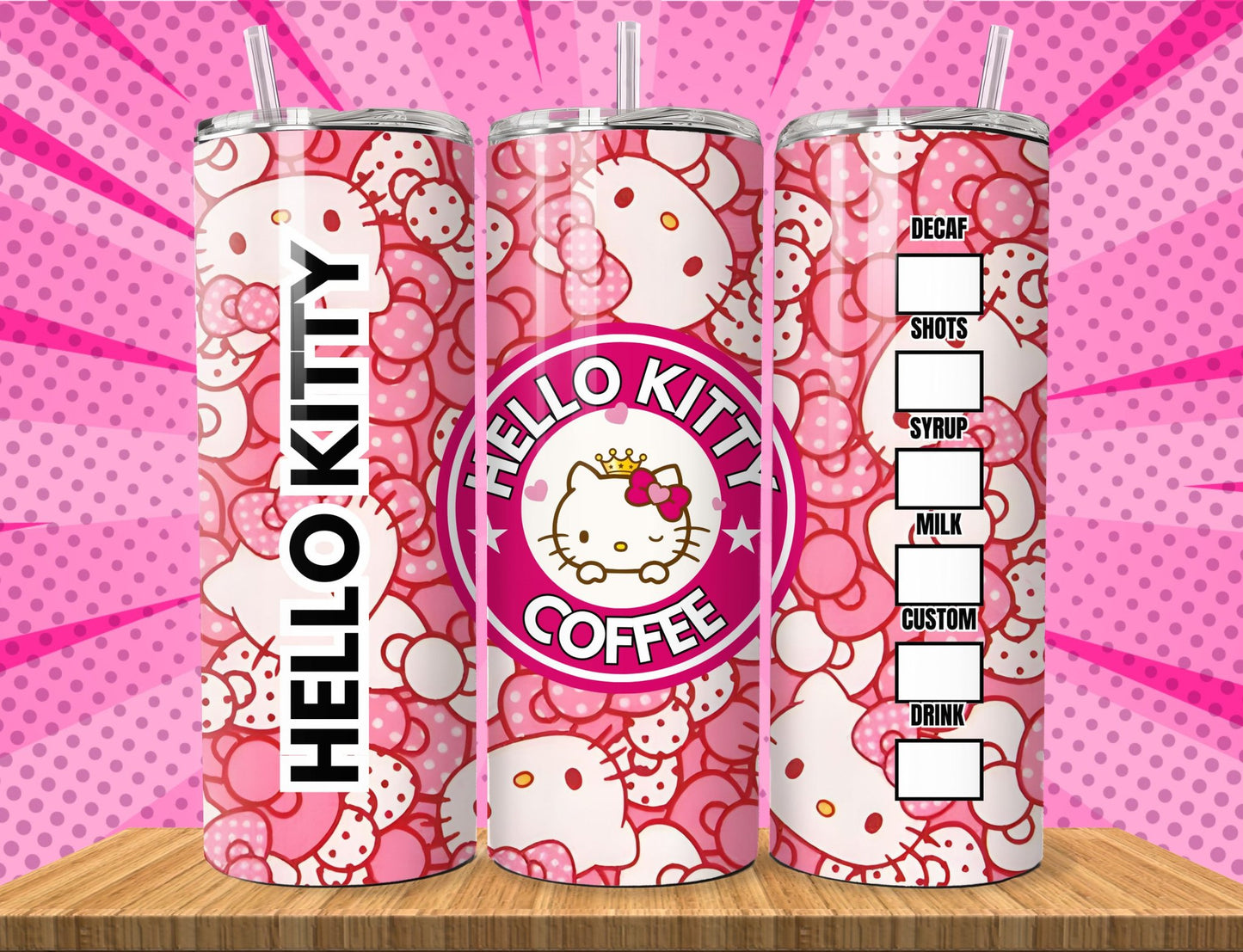 Cute Hello Kitty Sublimation 20oz Images Bundle