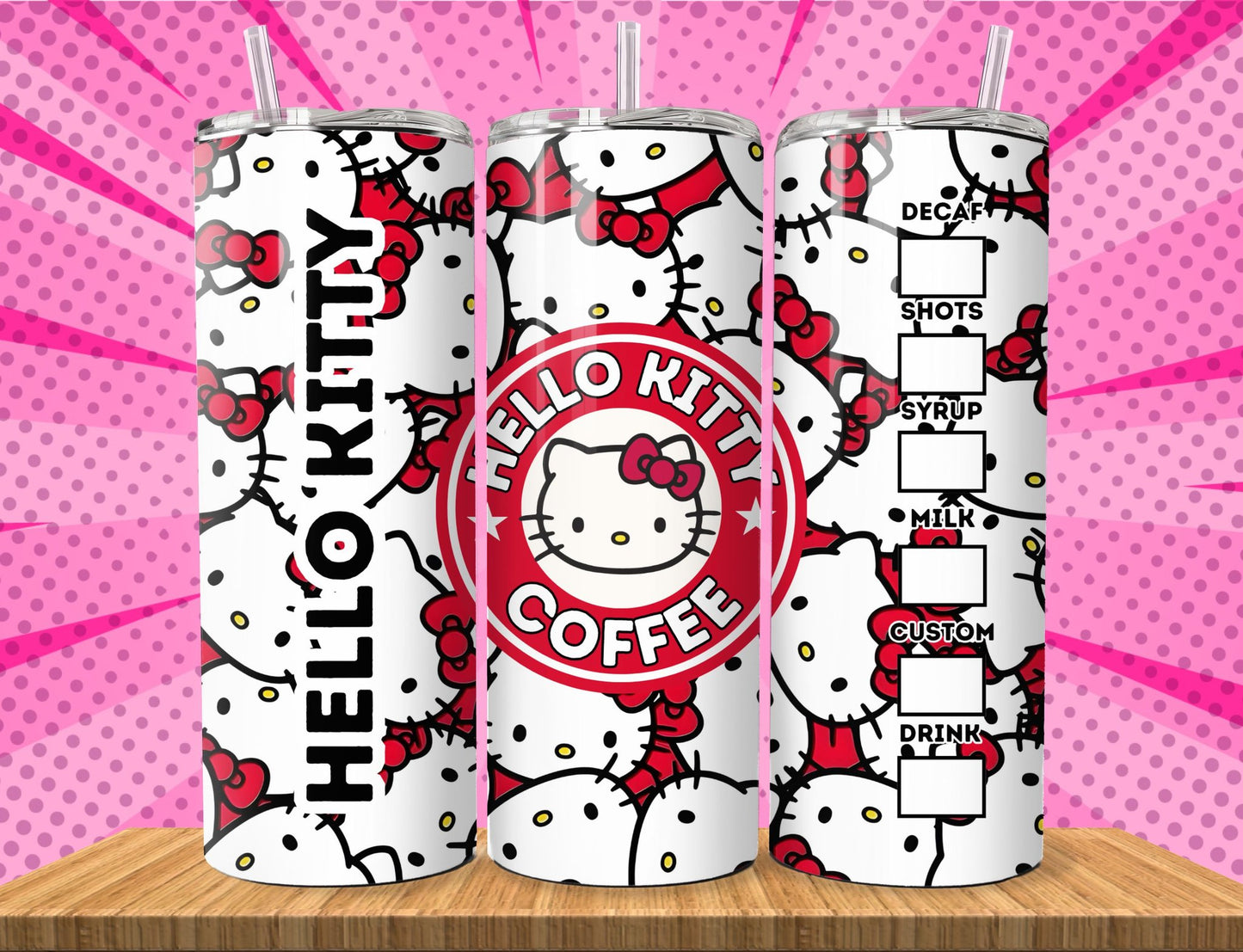 Cute Hello Kitty Sublimation 20oz Images Bundle