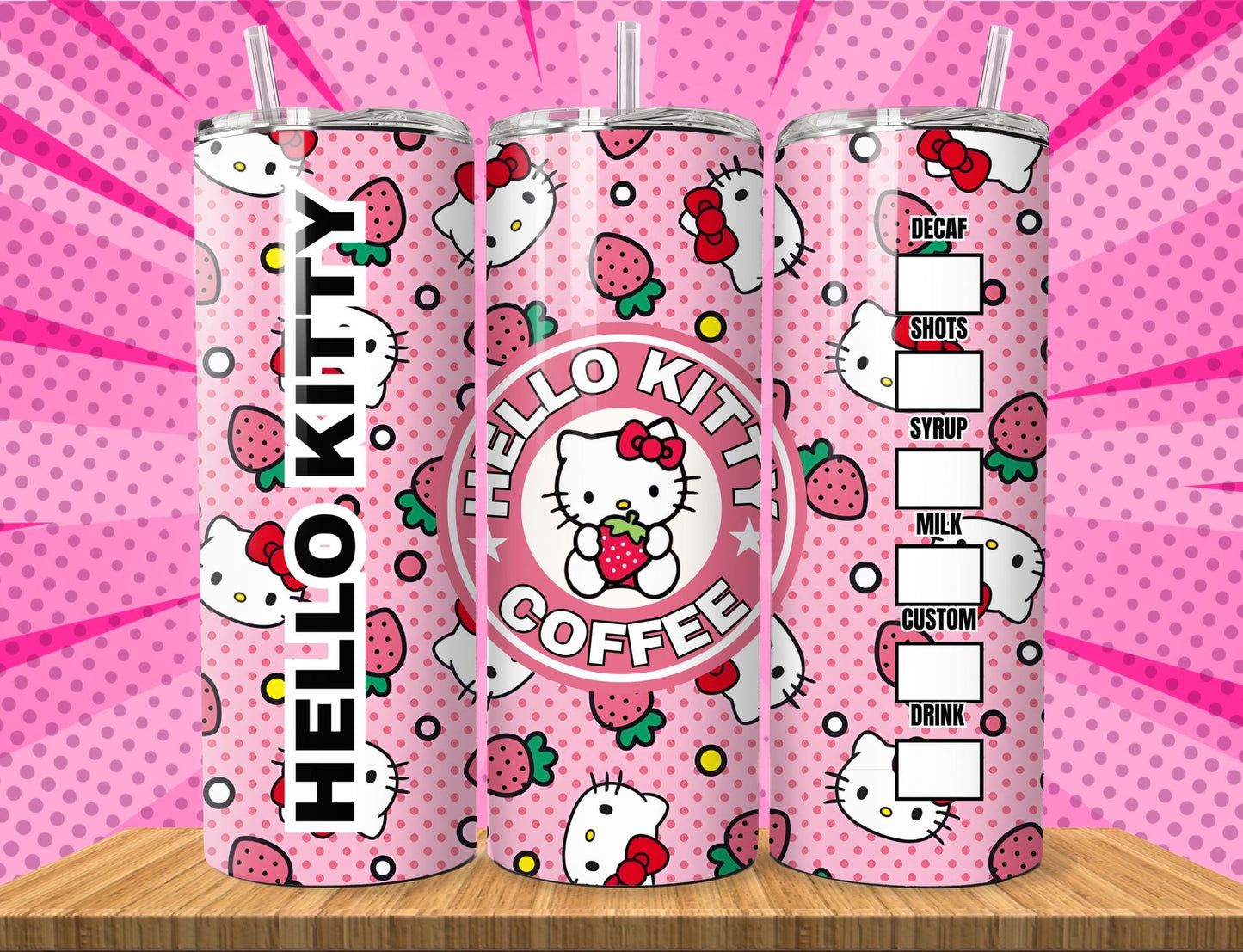 Cute Hello Kitty Sublimation 20oz Images Bundle