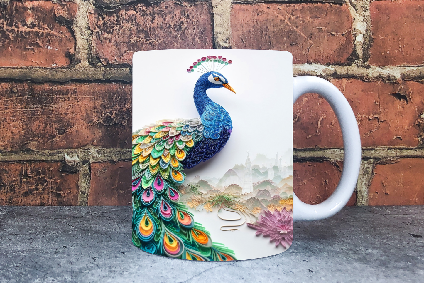 Peacock 20oz Sublimation Mug Images Bundle