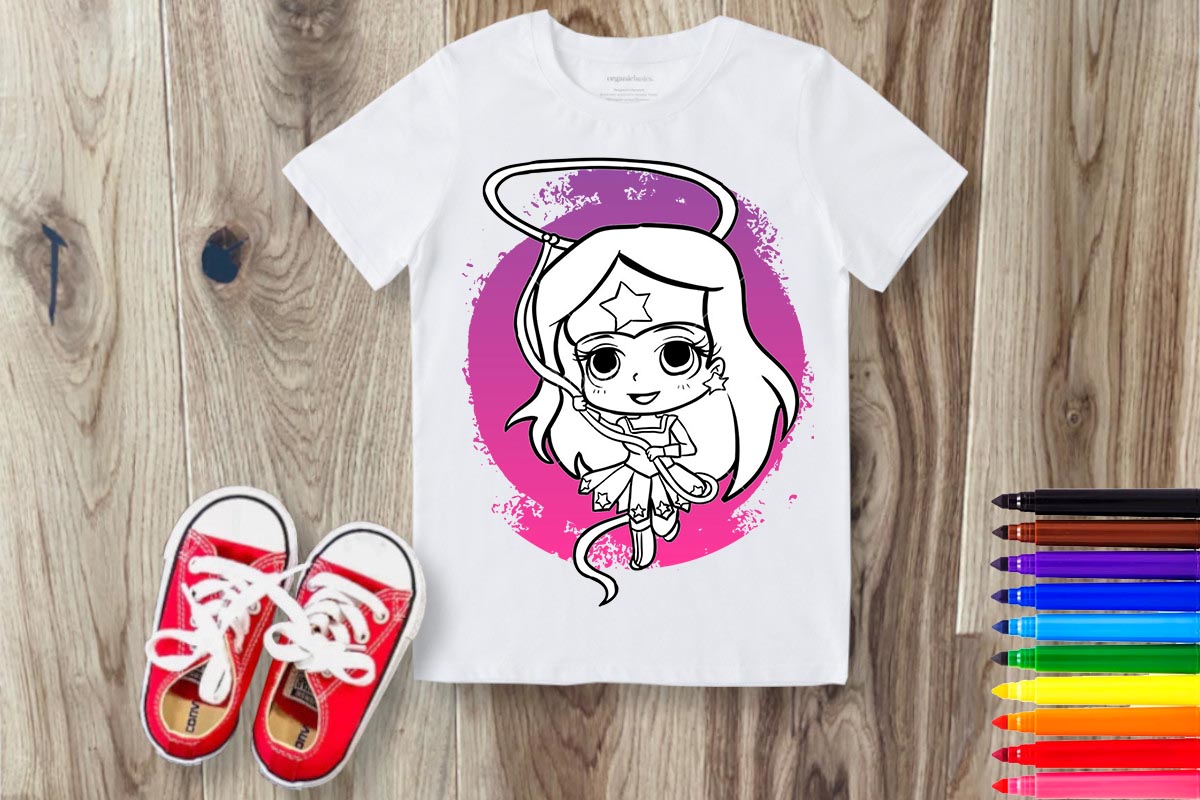 Coloring Cartoon Sublimation/DTF T-Shirt Images Bundle