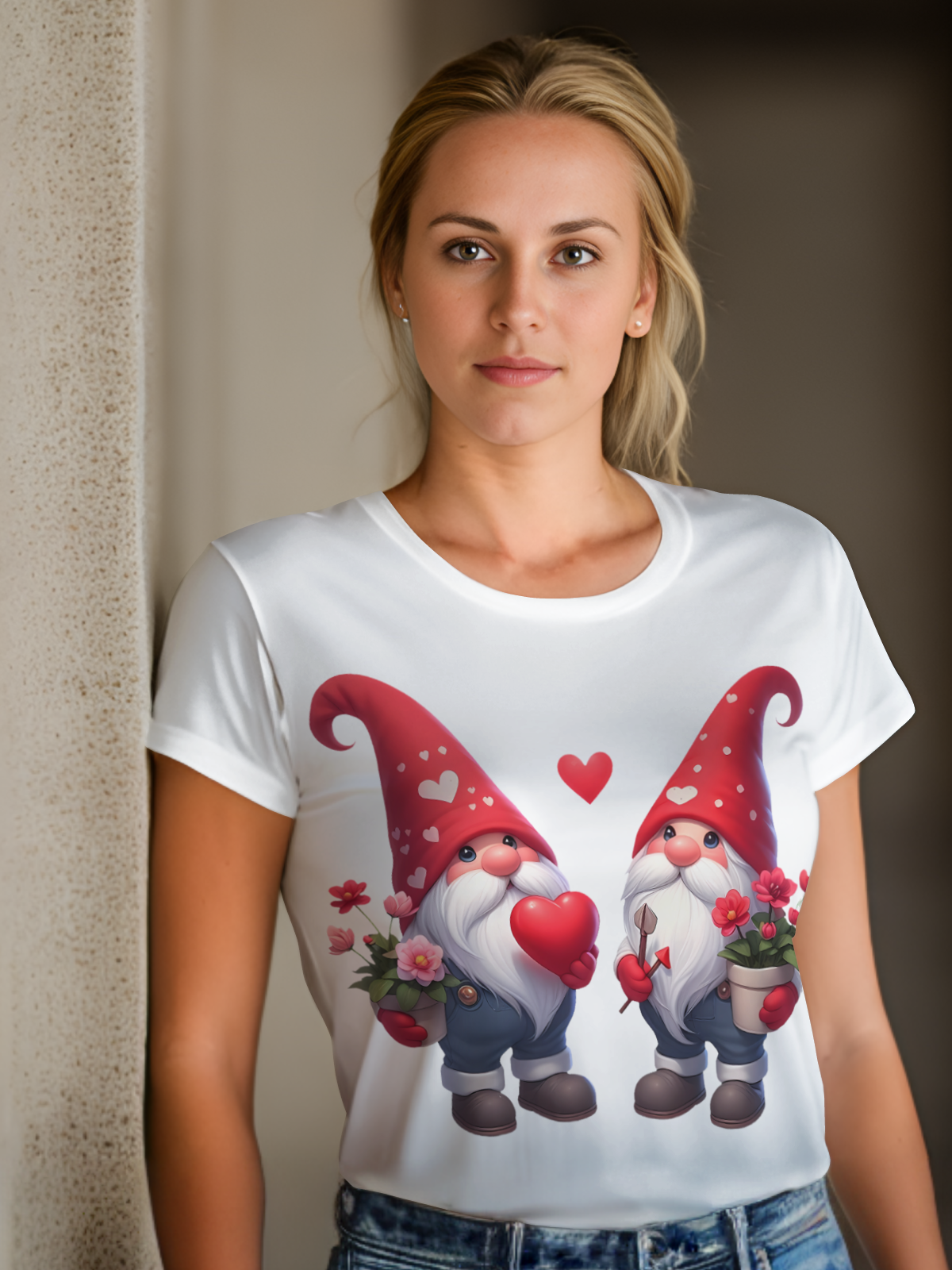 Gnomes Valentine Sublimation/DTF T-Shirt Images Bundle