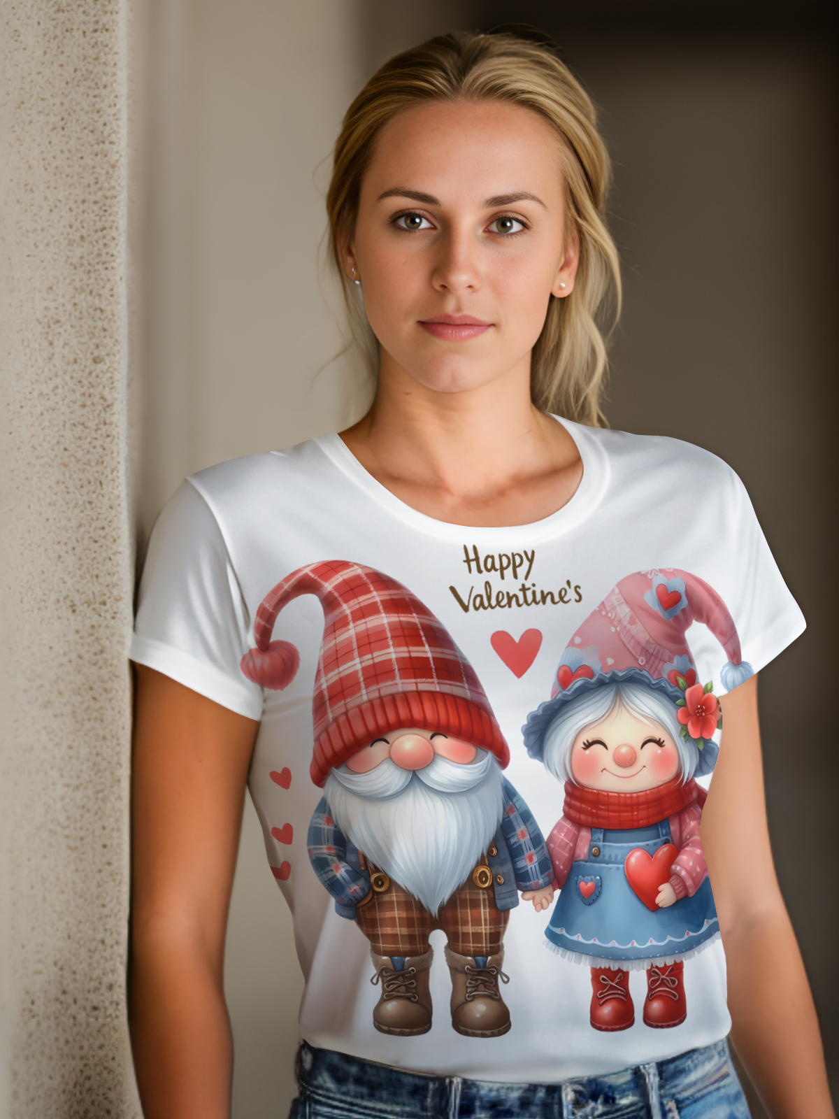 Gnomes Valentine Sublimation/DTF T-Shirt Images Bundle