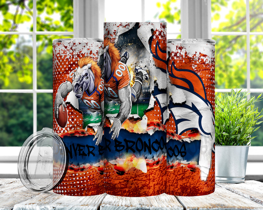 Football 20oz Sublimation Tumbler Image