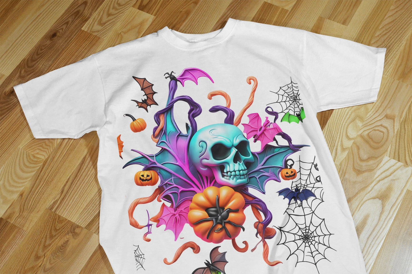 90+ Colorful Halloween Sublimation T-Shirt Images Bundle