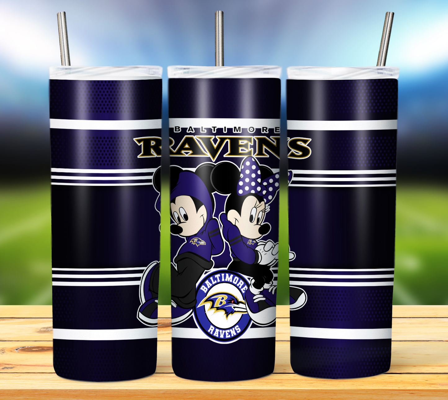 Football 20oz Sublimation Tumbler Image