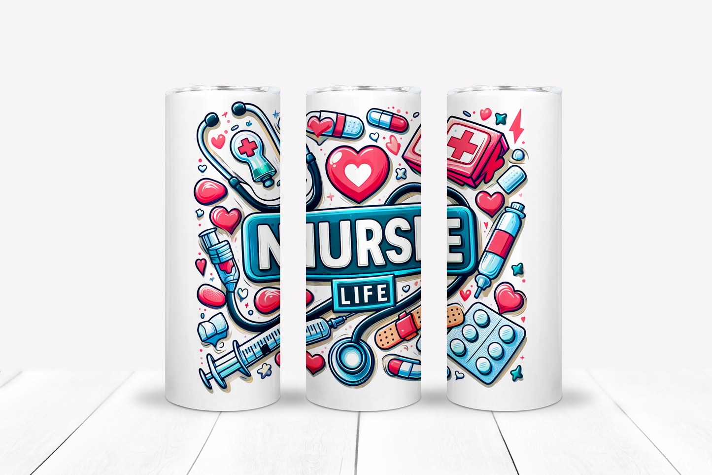 Nurse 20oz Sublimation Tumbler Bundle