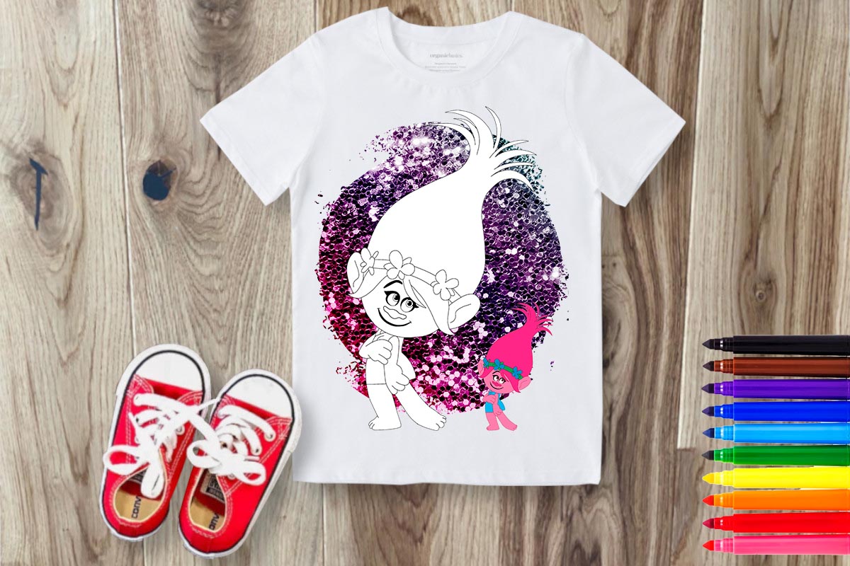 Coloring Cartoon Sublimation/DTF T-Shirt Images Bundle