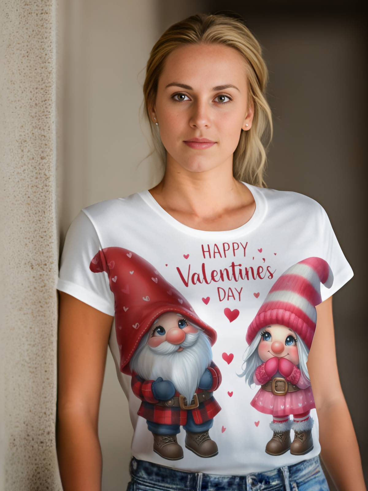 Gnomes Valentine Sublimation/DTF T-Shirt Images Bundle