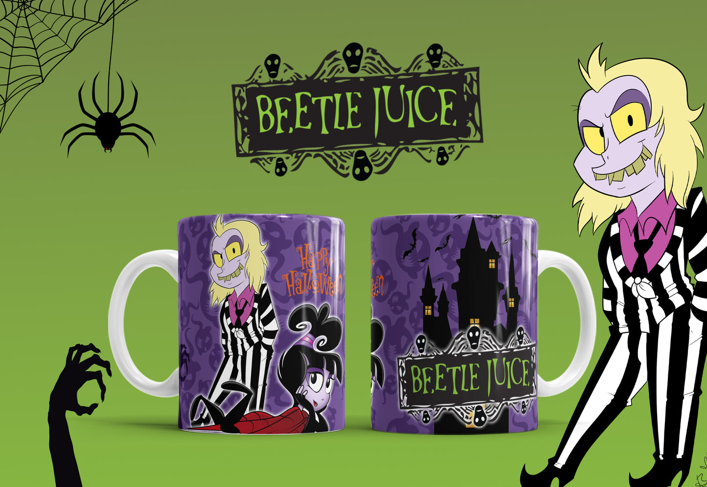 20 Cute Halloween Sublimation 11/15oz Mug Images Bundle