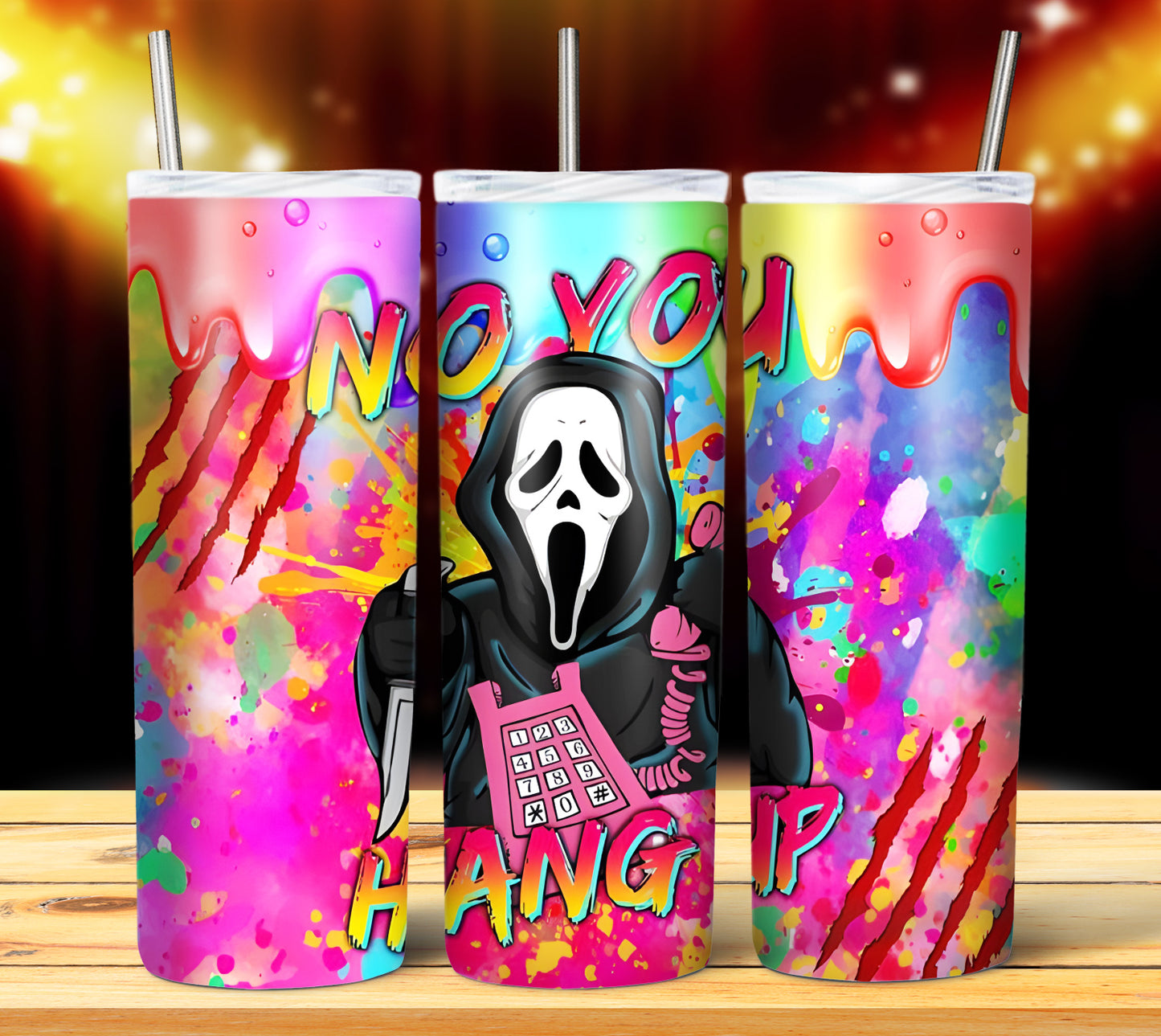 20 Colorful Halloween Sublimation 20oz Images Bundle