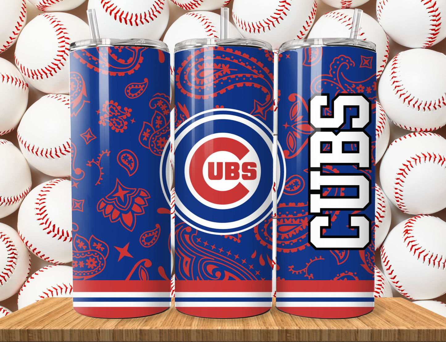 Baseball 20oz Sublimation Tumbler Image