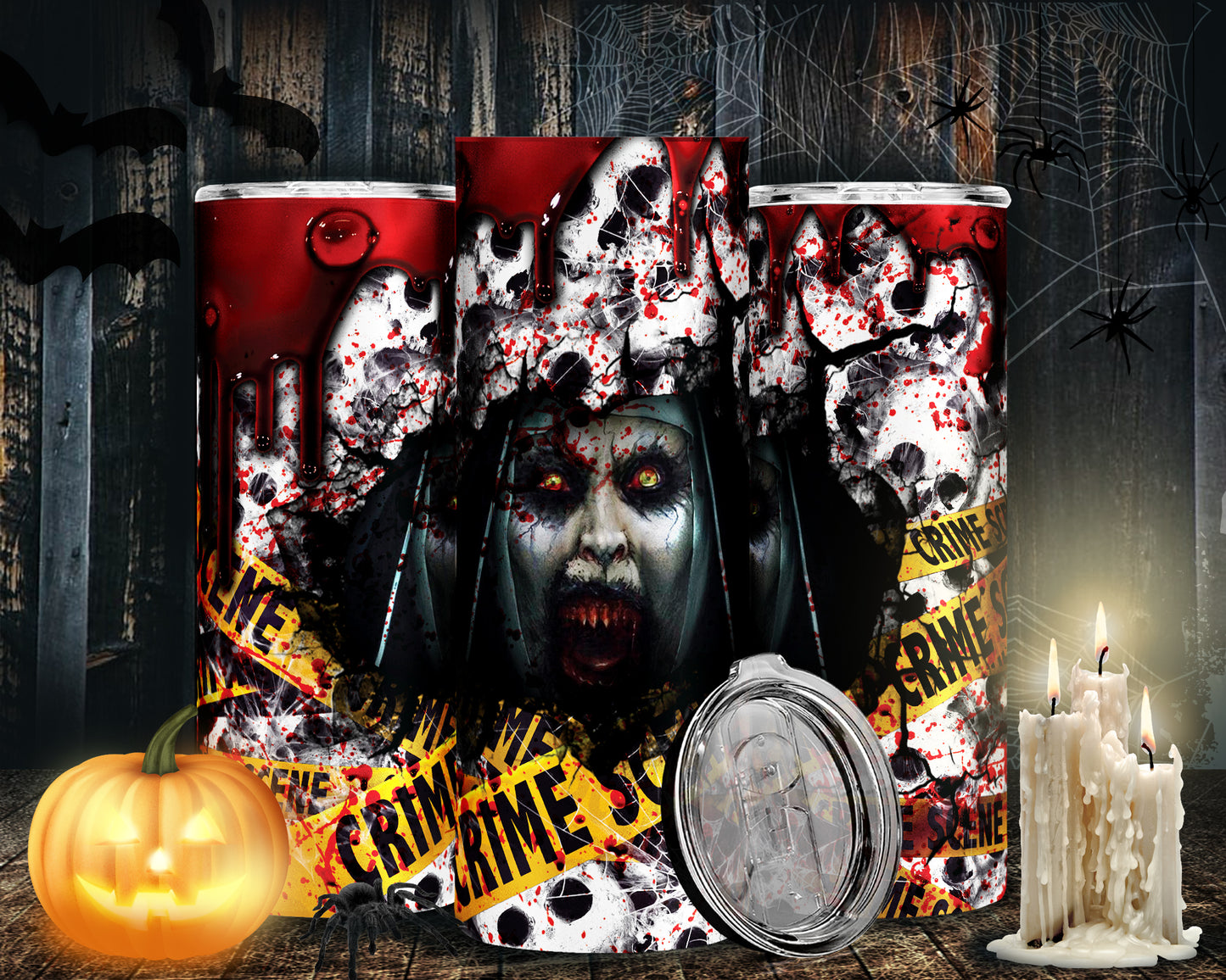 30 Horror Halloween Sublimation 20oz Images Bundle