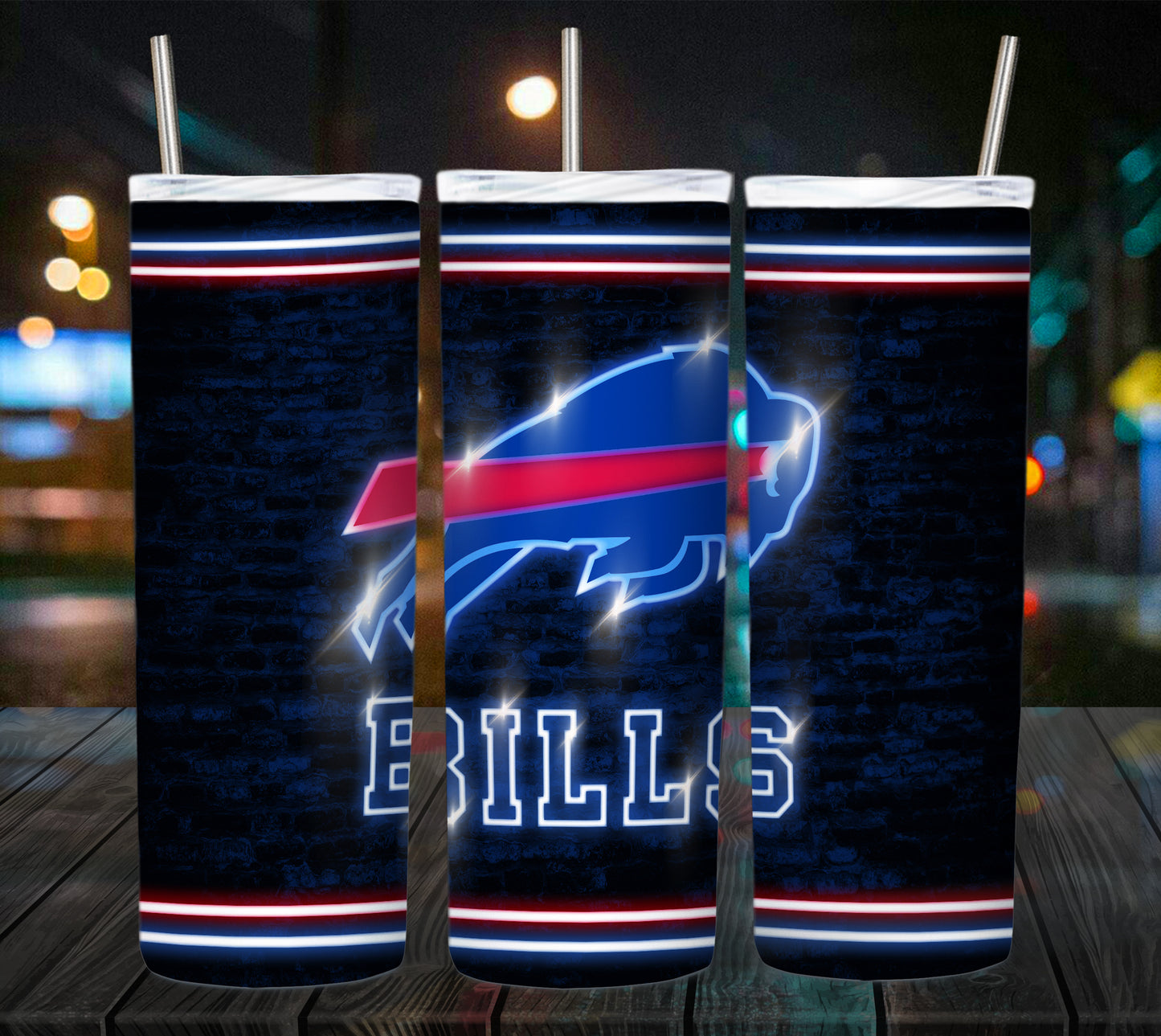 Football 20oz Sublimation Tumbler Image