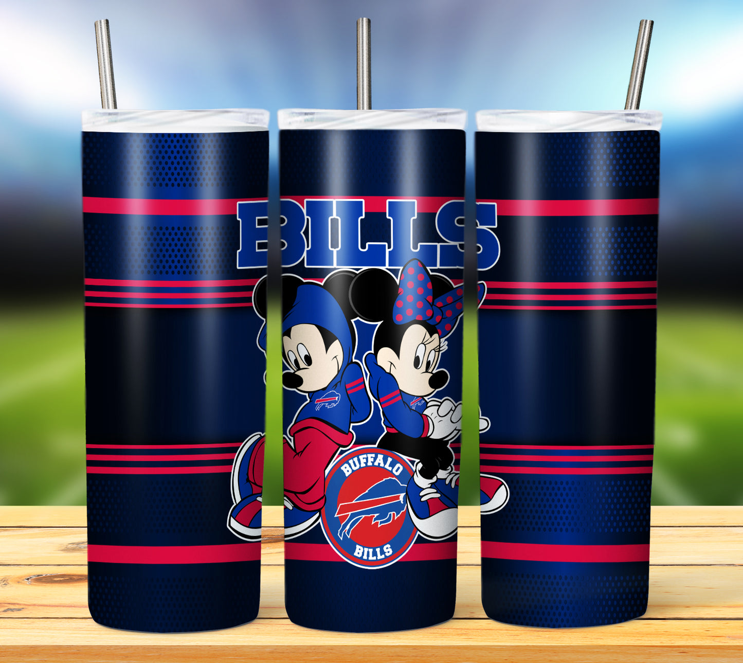 Football 20oz Sublimation Tumbler Image