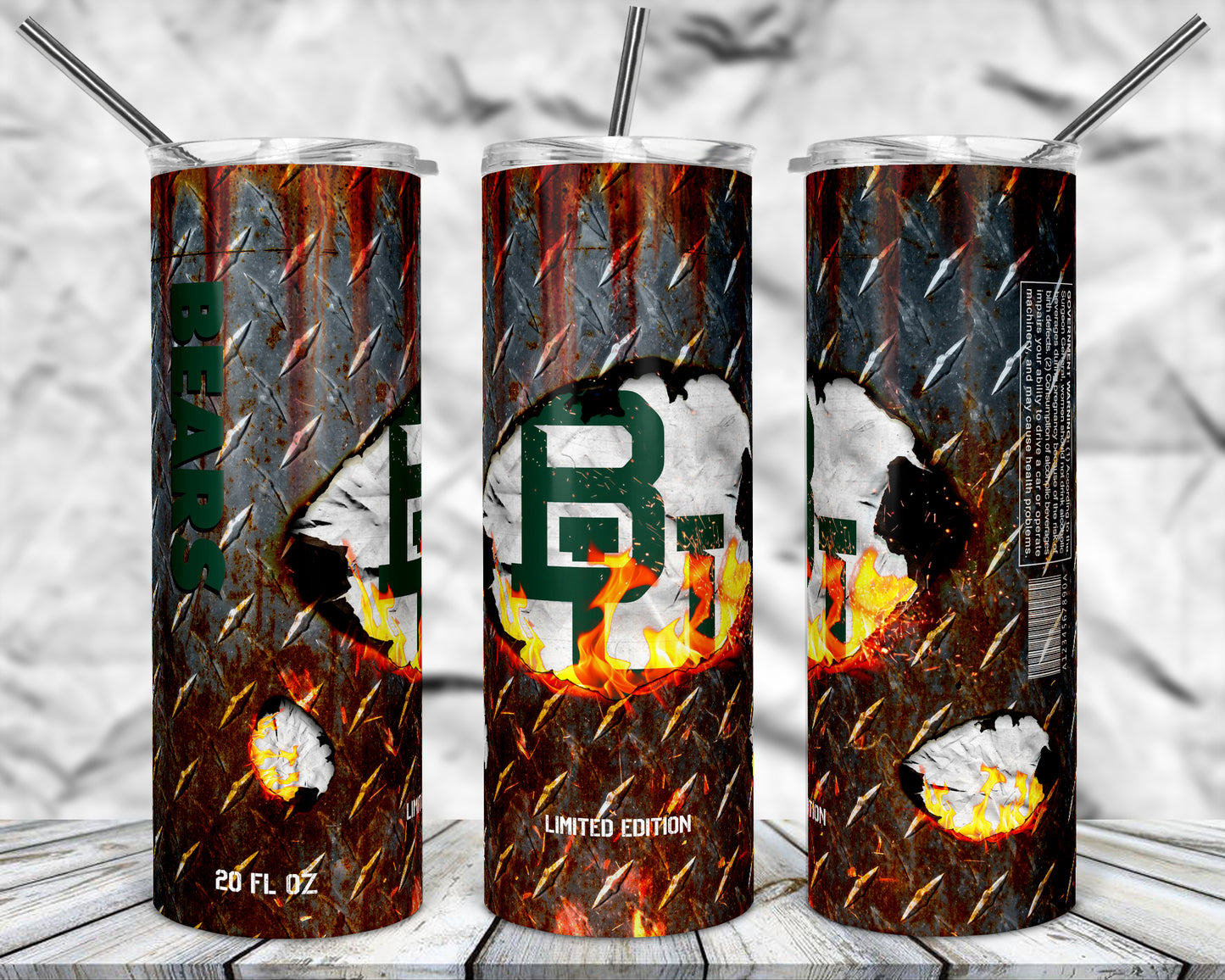 Rust College 20oz Sublimation Tumbler Images Bundle