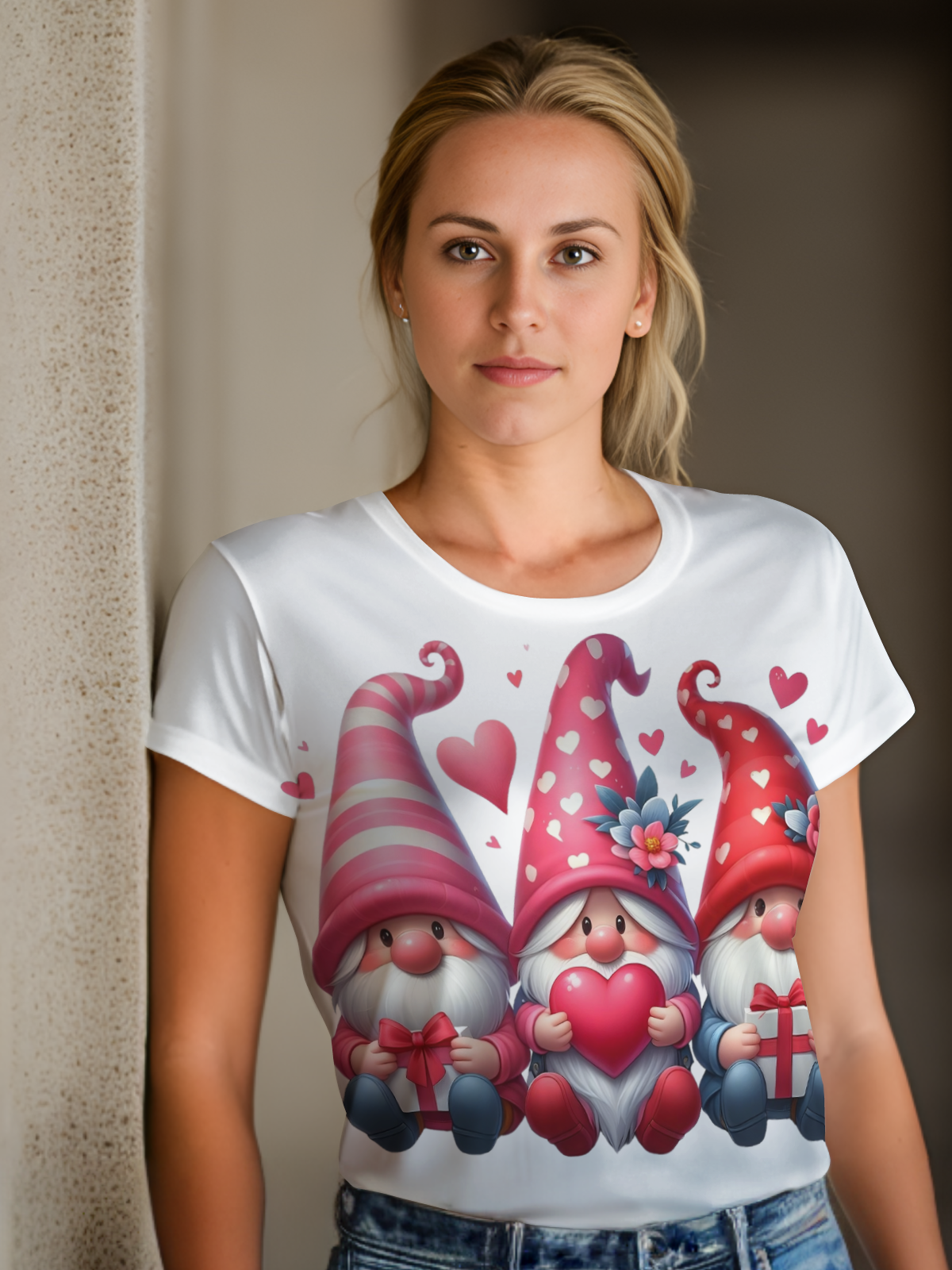 Gnomes Valentine Sublimation/DTF T-Shirt Images Bundle